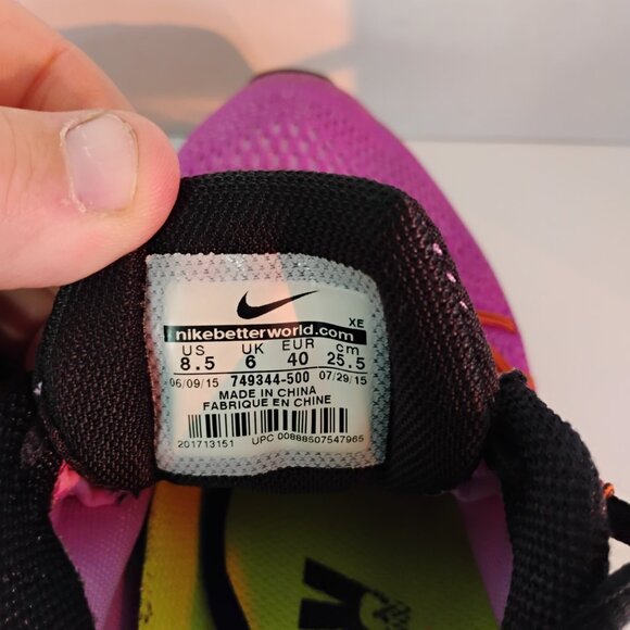 NIKE ZOOM PEGASUS 32 SHIELD RUNNING SHOE PURPLE - BLACK - WHITE SIZE 8.5 - Picture 8 of 8